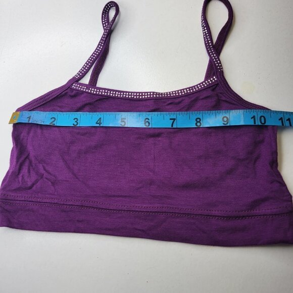 PURPLE Sequin Spaghetti Strap Tube Top or Bandeau One Size - New - Picture 11 of 11